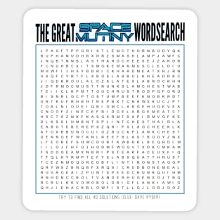 The Great Space Mutiny Wordsearch Sticker